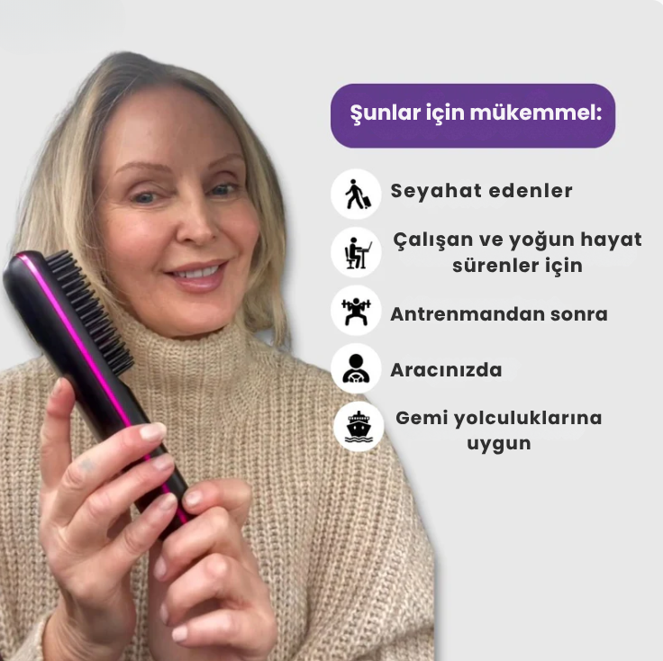 NoveaLuxe™ Taşınabilir Düzleştirici Tarak
